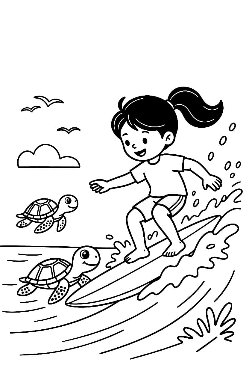 Surfing glad fargelegging