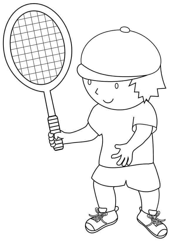 Tennisgutt fargelegging