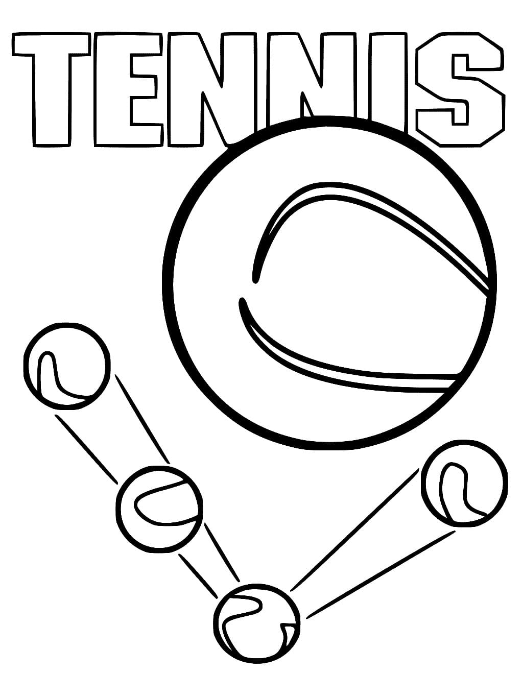 Tennistrykk fargelegging
