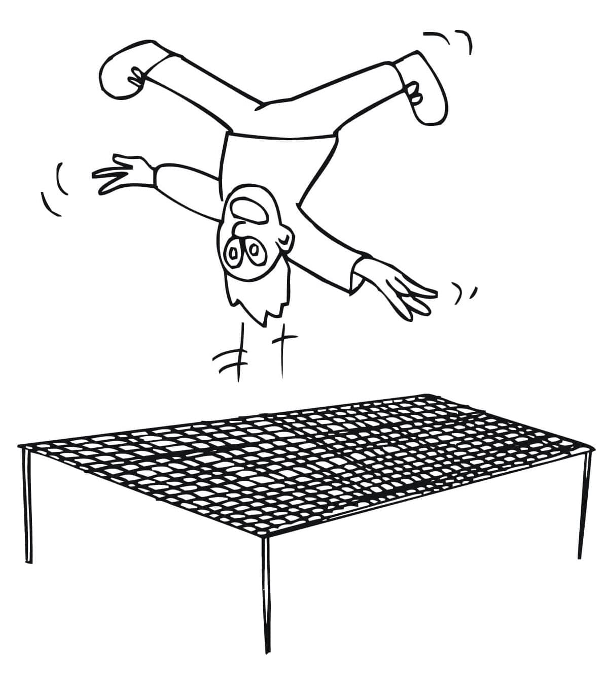 Trampoline gymnastikk fargelegging