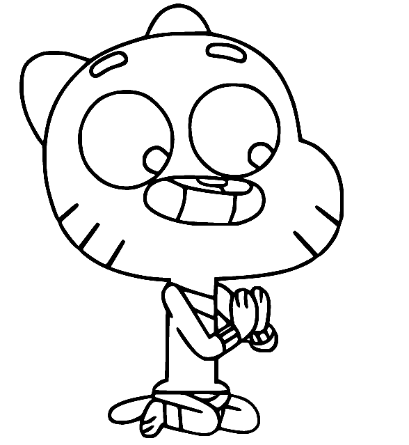 Utskrivbar Gumball fargelegging