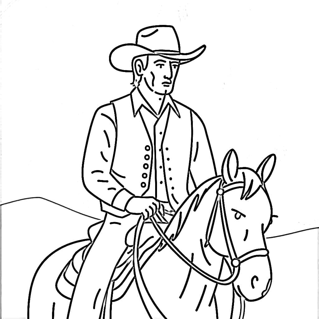 Vanlig cowboy fargelegging