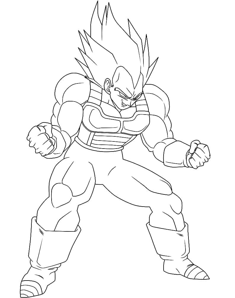 Vegeta SSJ fargelegging