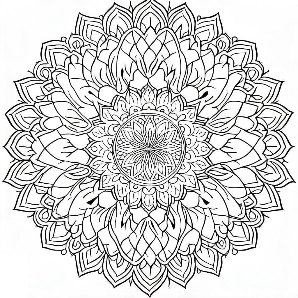 Mandala fargelegging