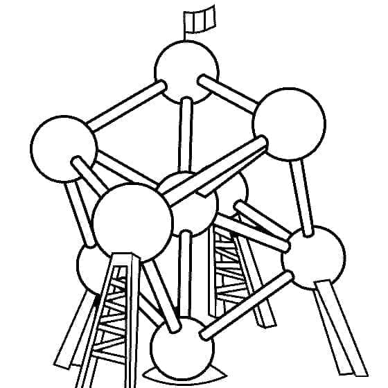 Atomium fargelegging