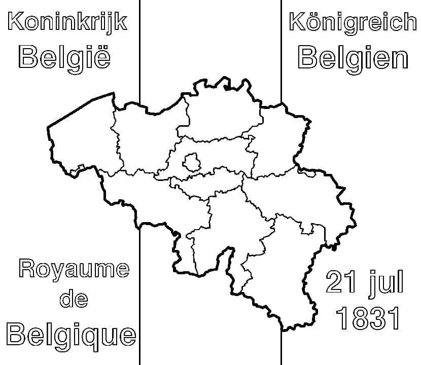 Belgisk nasjonaldag fargelegging