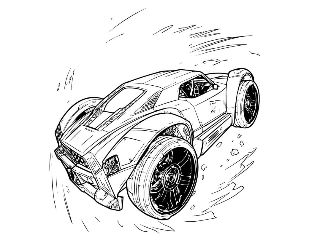 Bil Rocket League fargelegging