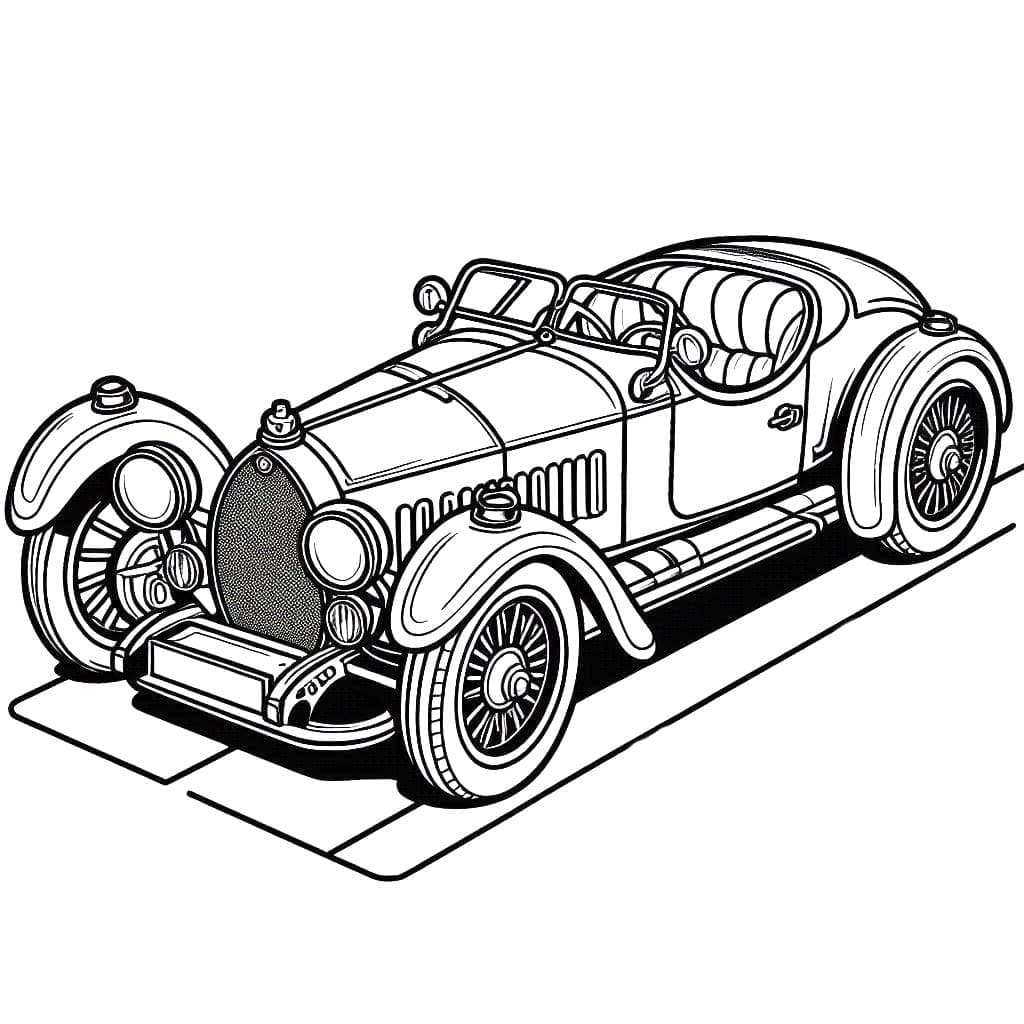 Bilde av en enkel Bugatti fargelegging