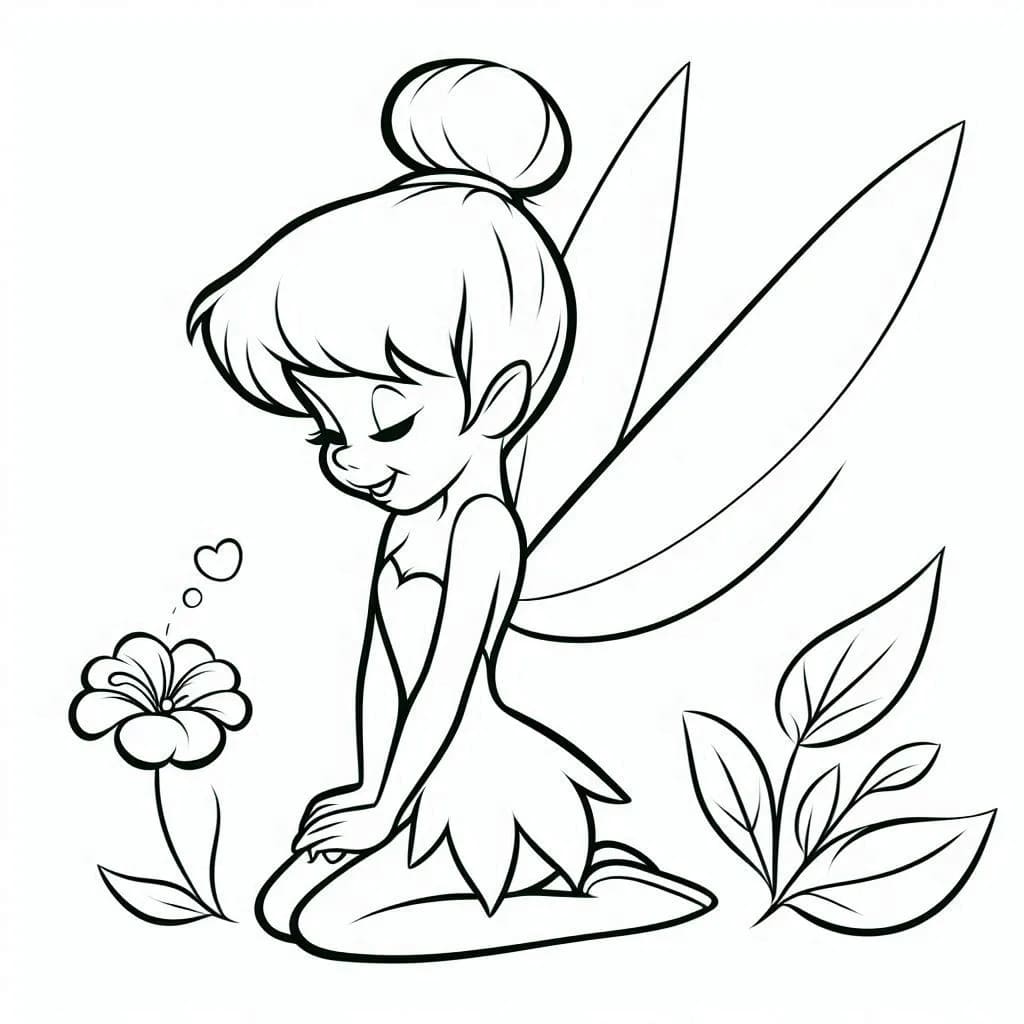 Blomst og Tingeling fargelegging