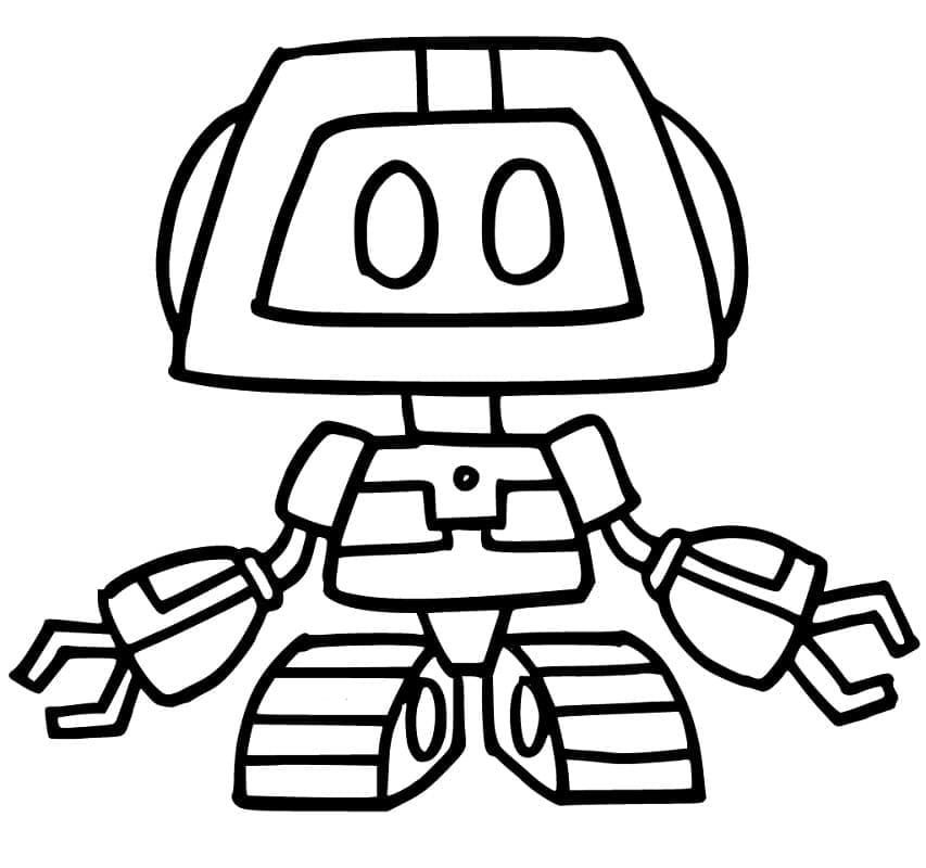 Boogie Bot Poppy Playtime fargelegging