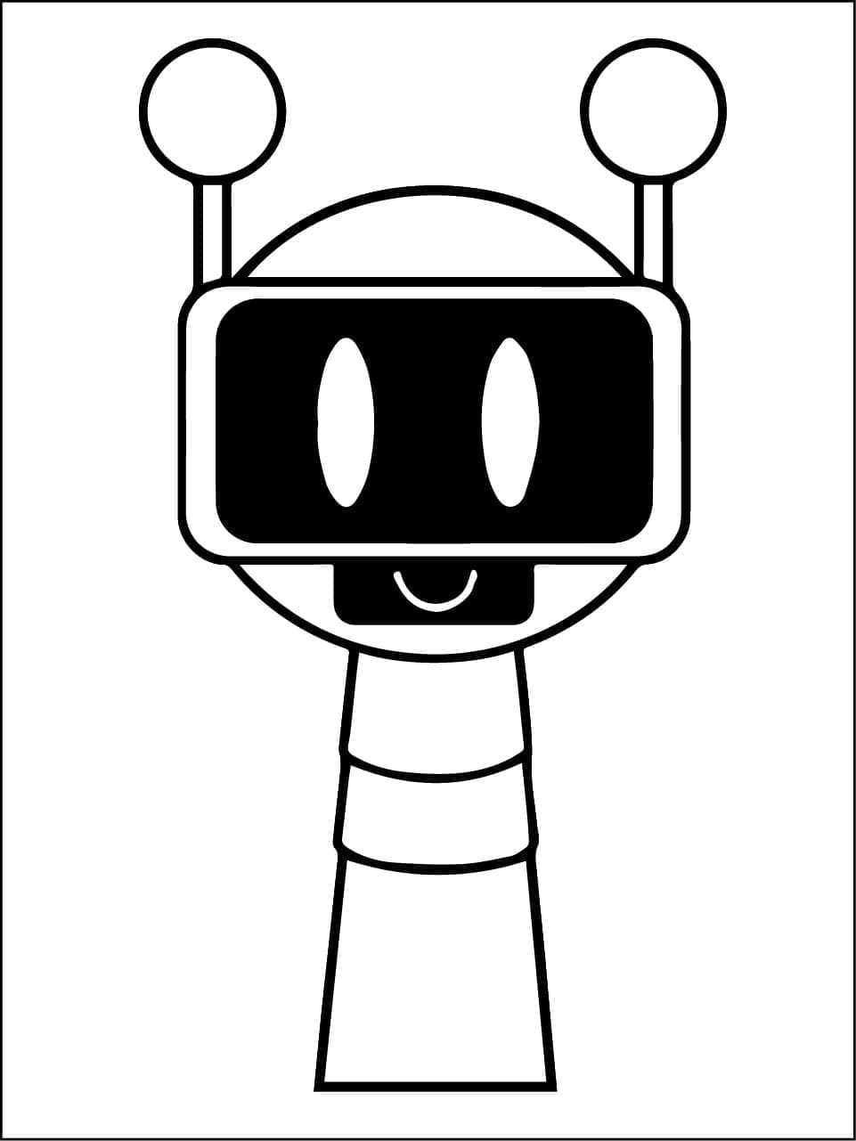Bot fra Incredibox Sprunki fargelegging