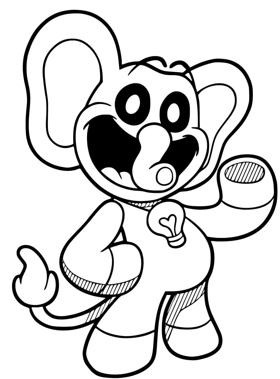 Bubba Bubbaphant Smiling Critters fargelegging