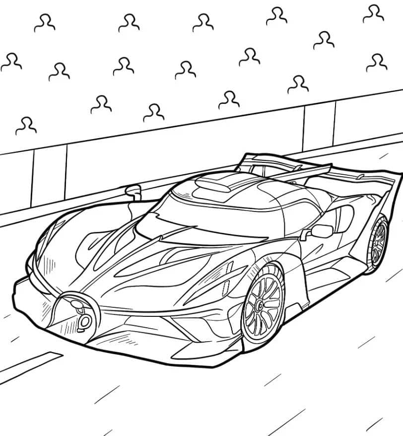 Bugatti for 5-åringer fargelegging