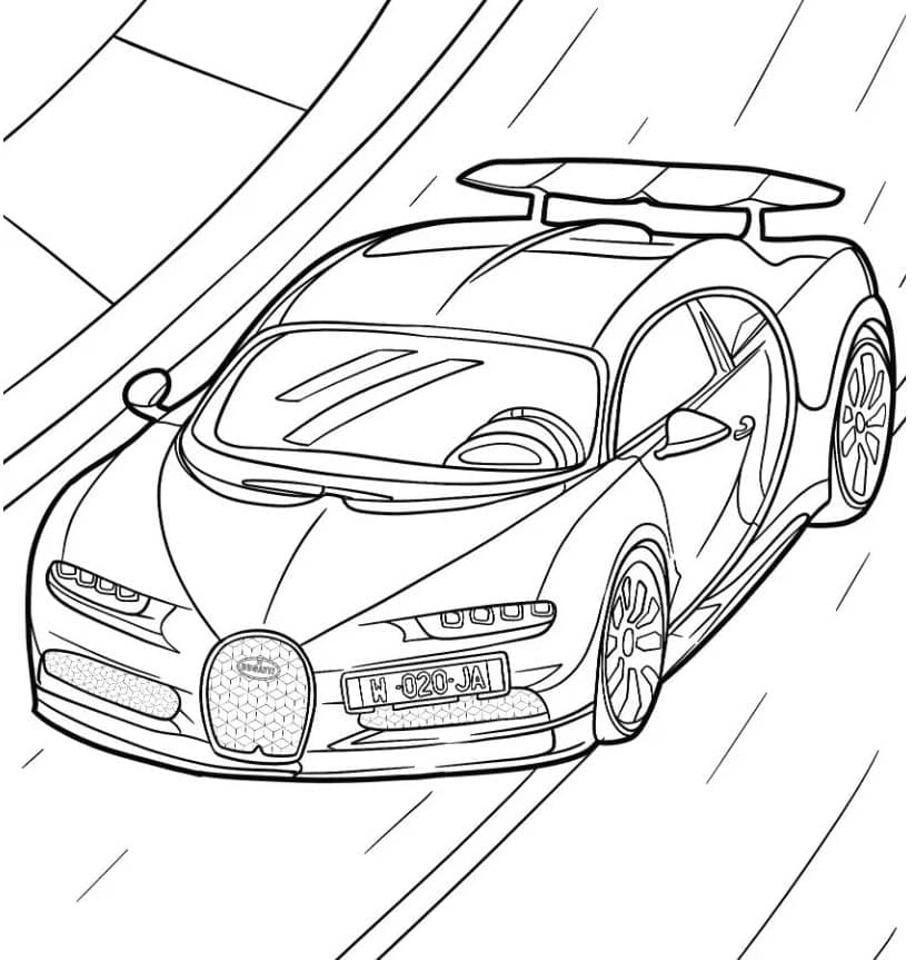 Bugatti for barn Bilde fargelegging