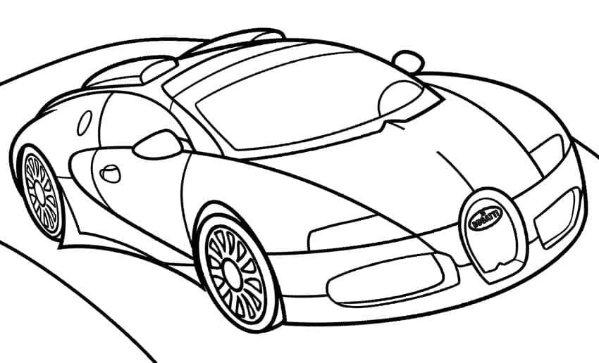 Bugatti Gratis bilde fargelegging