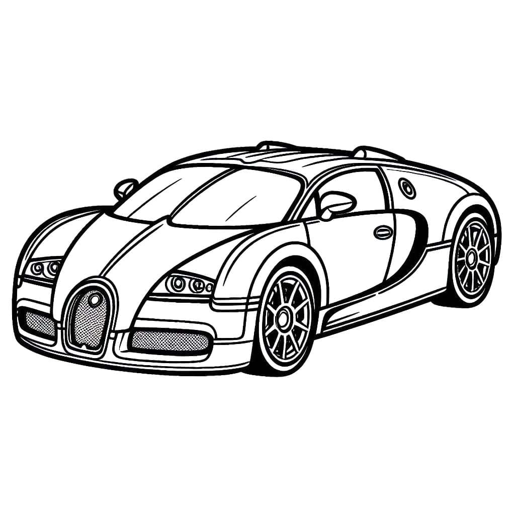 Bugatti gratis for barn fargelegging