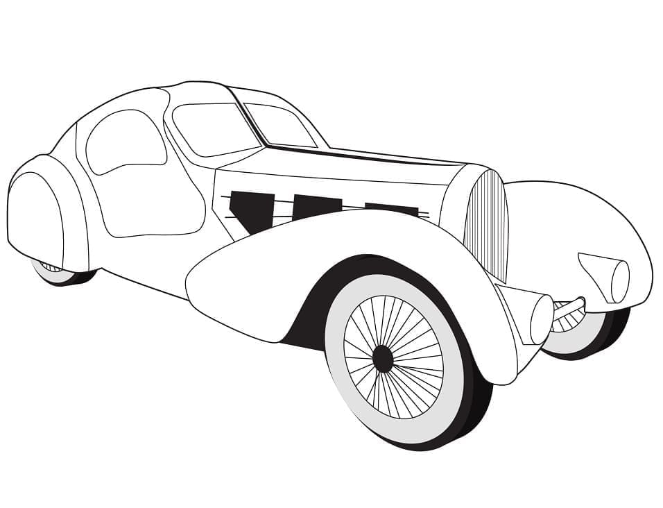 Bugatti Type 57s fargelegging