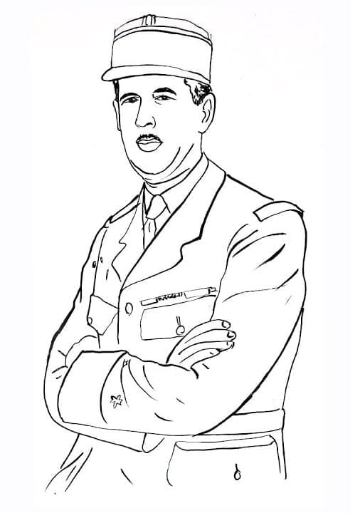 Charles De Gaulle fargelegging