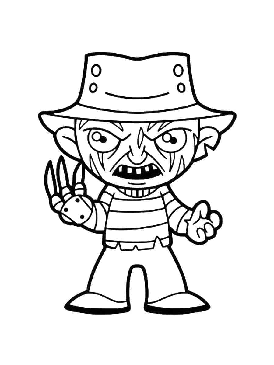 Chibi Freddy Krueger fargelegging