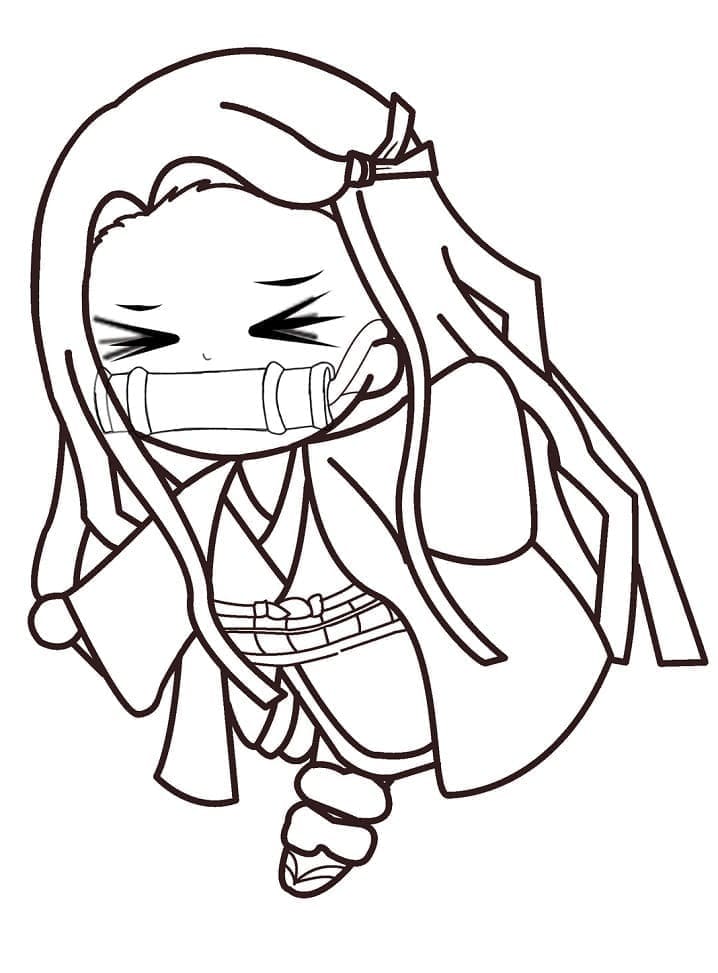 Chibi Nezuko fargelegging
