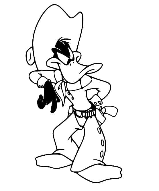 Cowboy Daffy Duck fargelegging