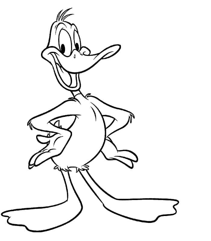 Daffy Duck fra Looney Tunes fargelegging
