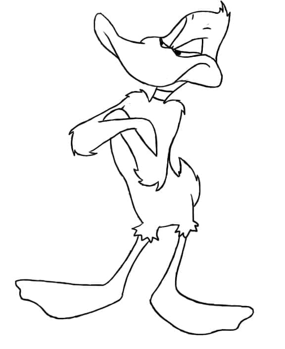 Daffy Duck i Looney Tunes fargelegging