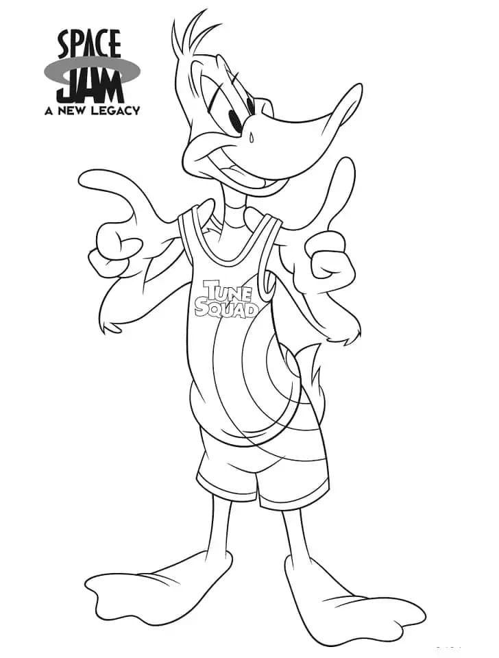 Daffy Duck Space Jam fargelegging