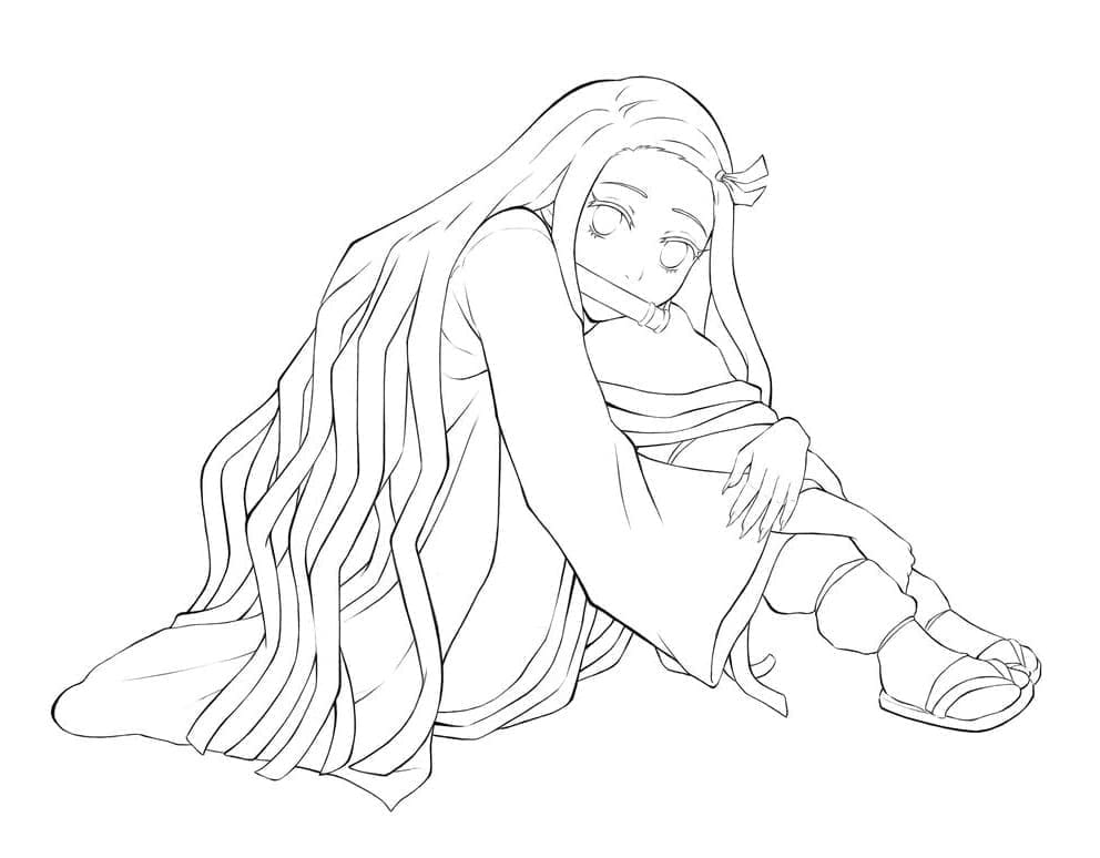 Demon Slayer Nezuko fargelegging