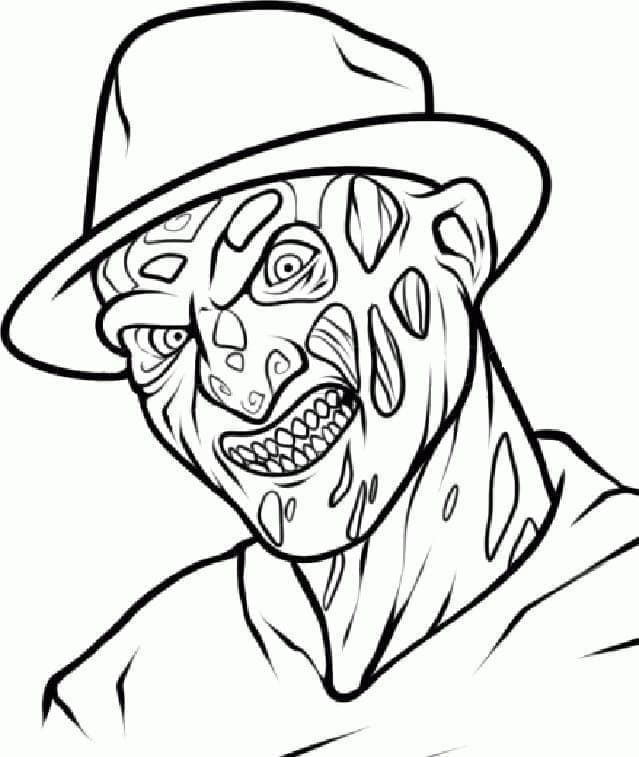 Den onde Freddy Krueger fargelegging