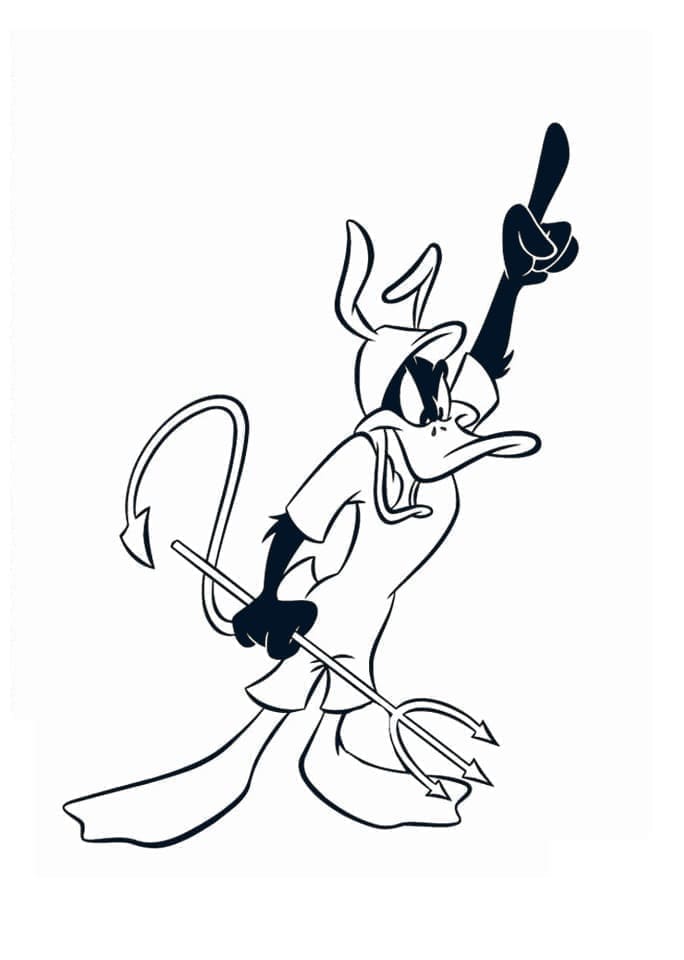Djevelen Daffy Duck fargelegging