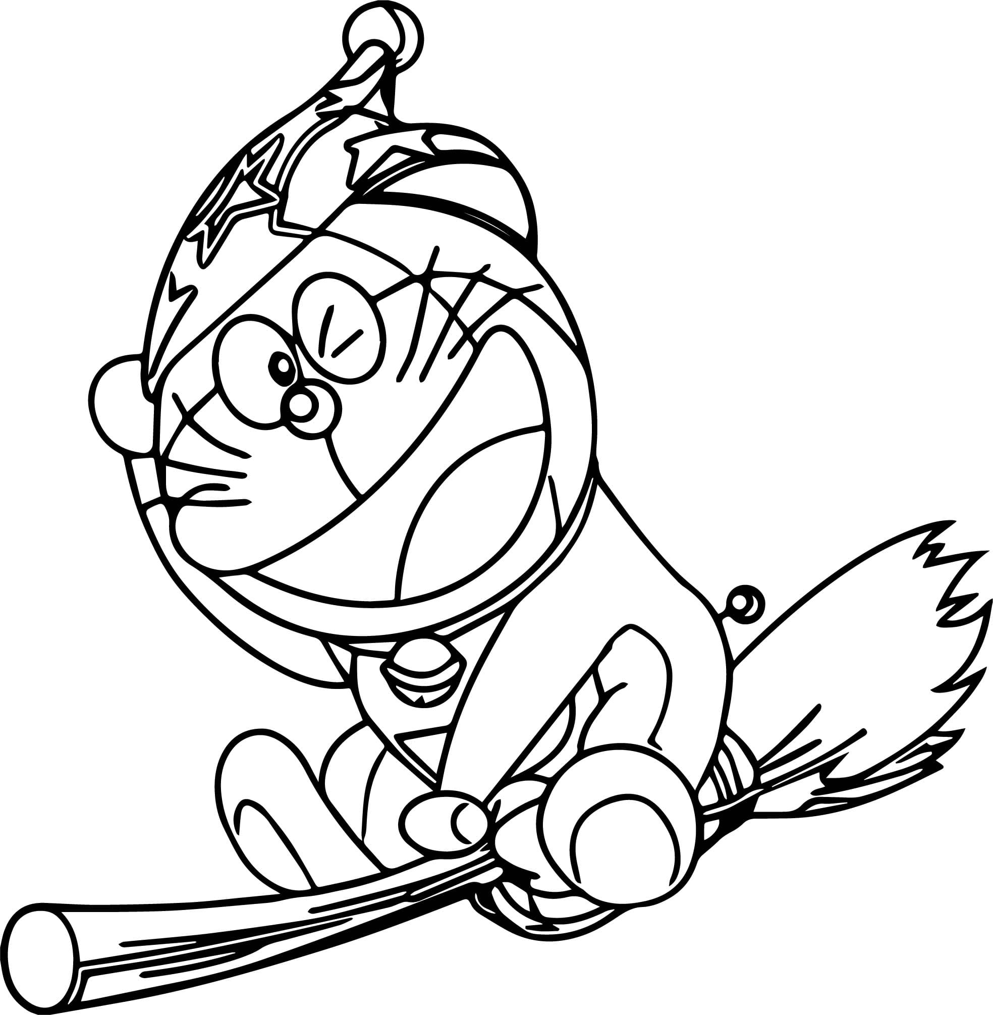 Doraemon heksen fargelegging