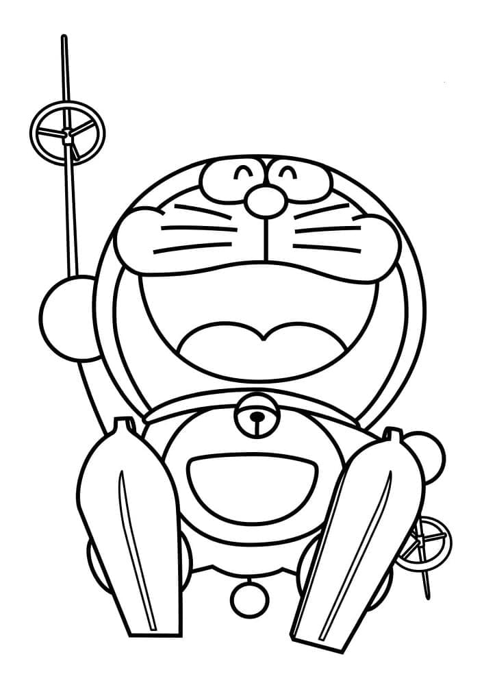 Doraemon Snowboarding fargelegging