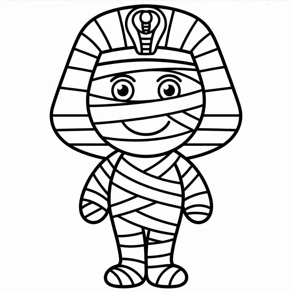 Egyptiske mumier fargelegging Egyptiske mumier fargelegging