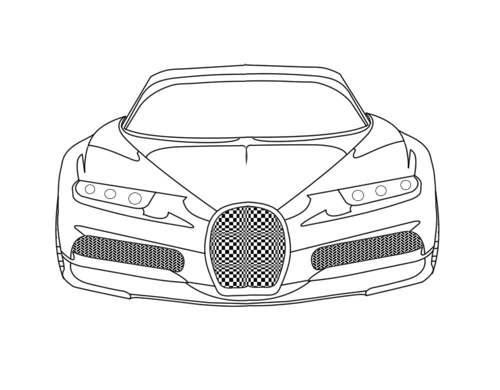 En Bugatti bil fargelegging