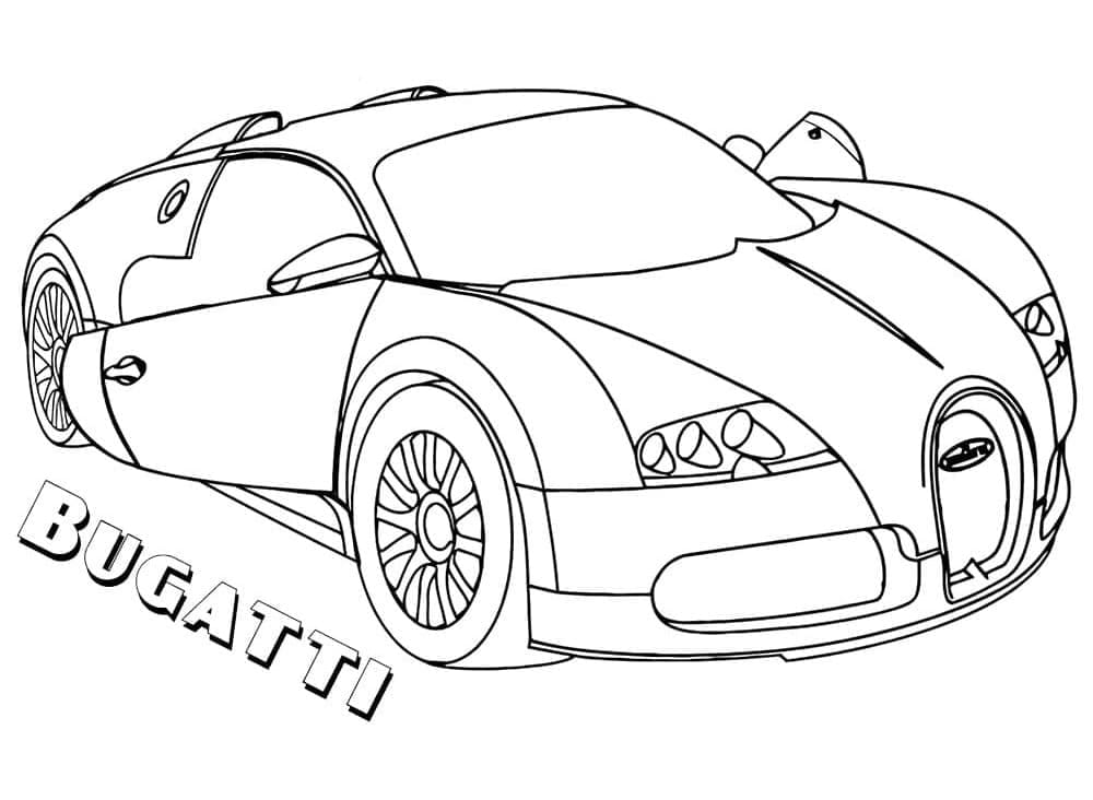En Bugatti fargelegging