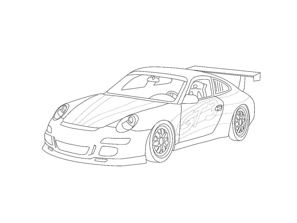 En Porsche fargelegging