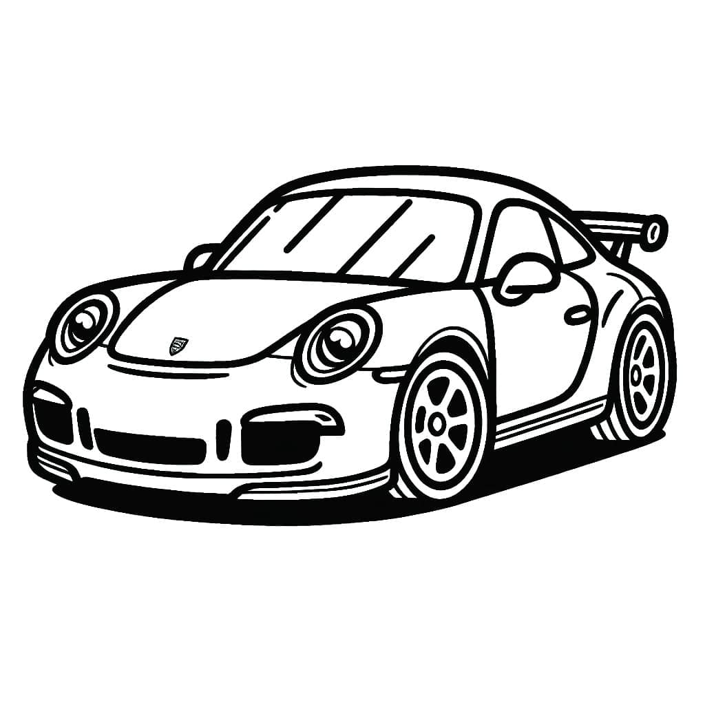 En Porsche gratis fargelegging