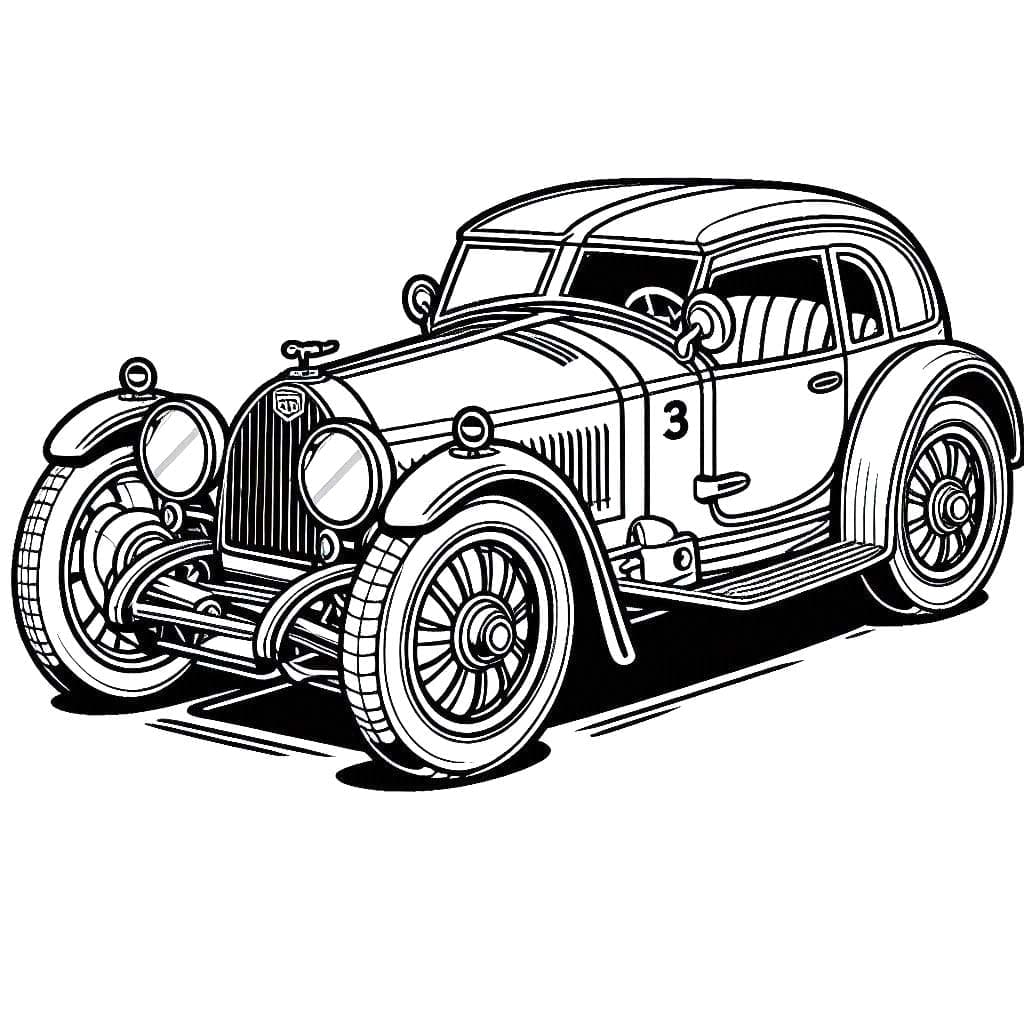 Enkel Bugatti bilde fargelegging