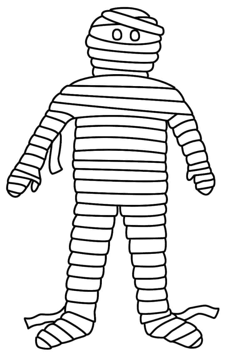 Enkel mumie fargelegging Enkel mumie fargelegging