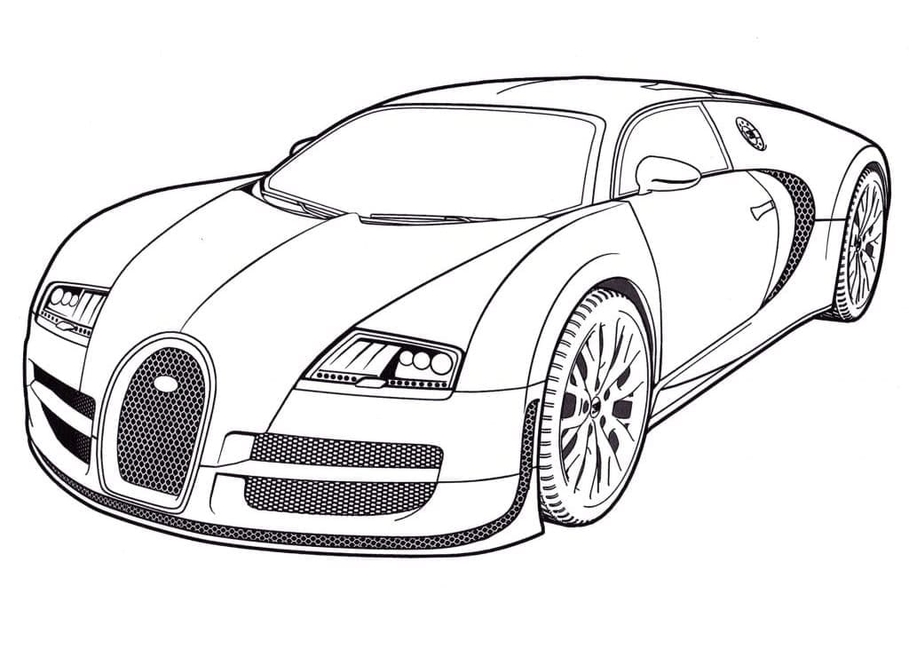 Fantastisk Bugatti bil fargelegging