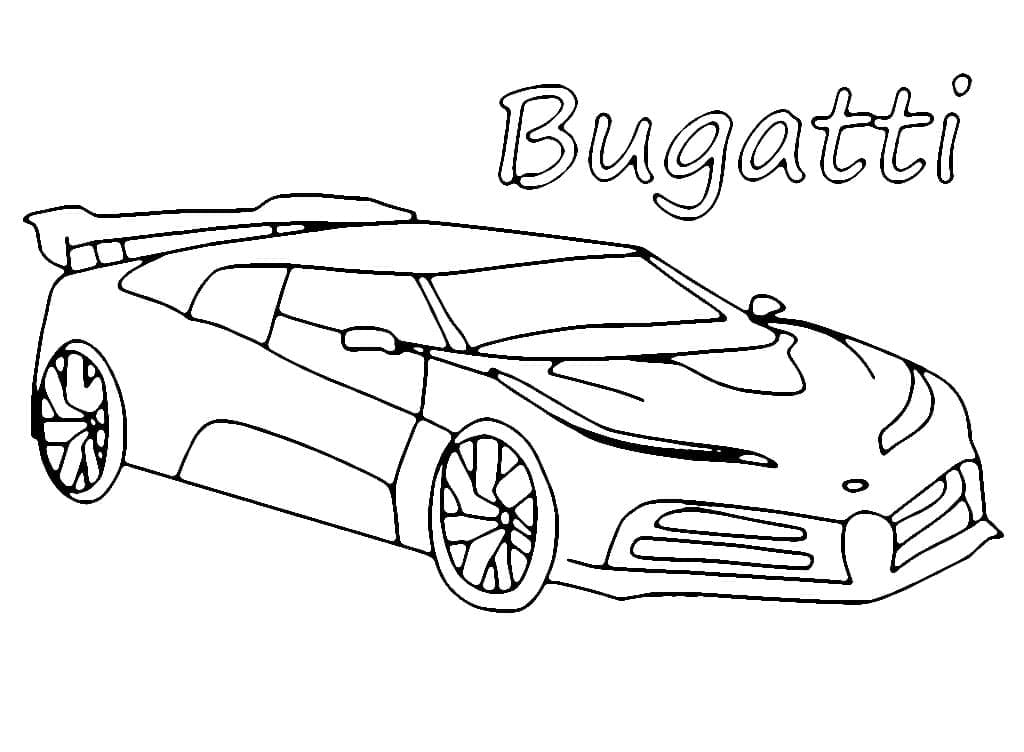 Fantastisk Bugatti gratis fargelegging