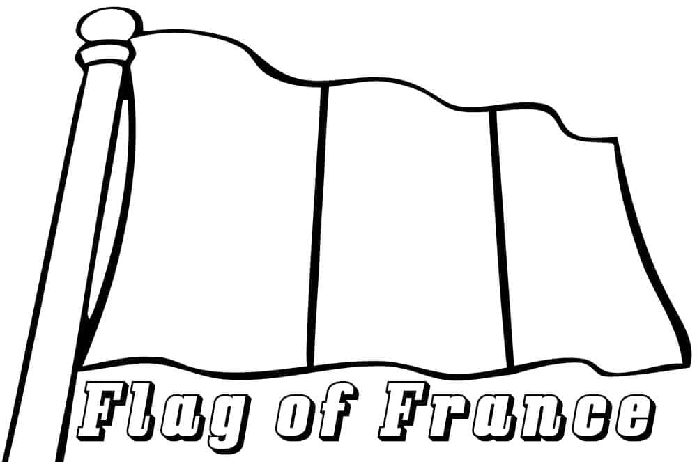 Frankrikes flagg fargelegging