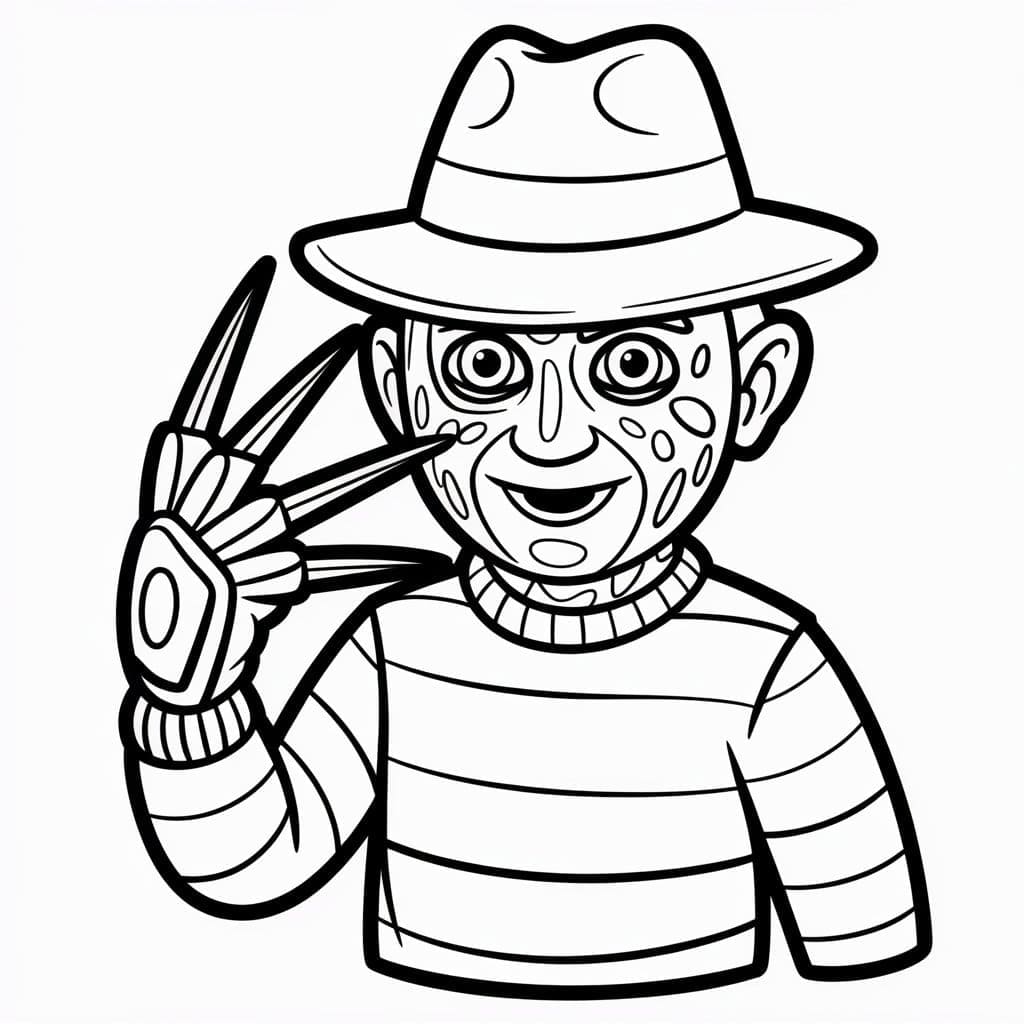Freddy Krueger normal fargelegging