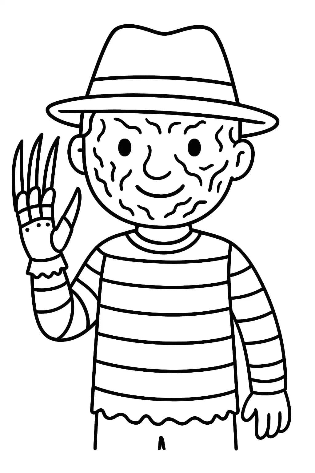Freddy Krueger sier farvel fargelegging