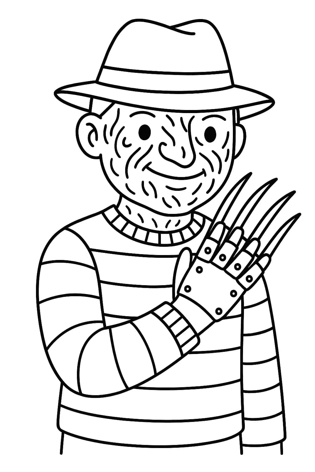Freddy Krueger smiler fargelegging