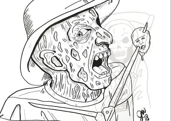 Freddy Krueger Utskrivbar fargelegging