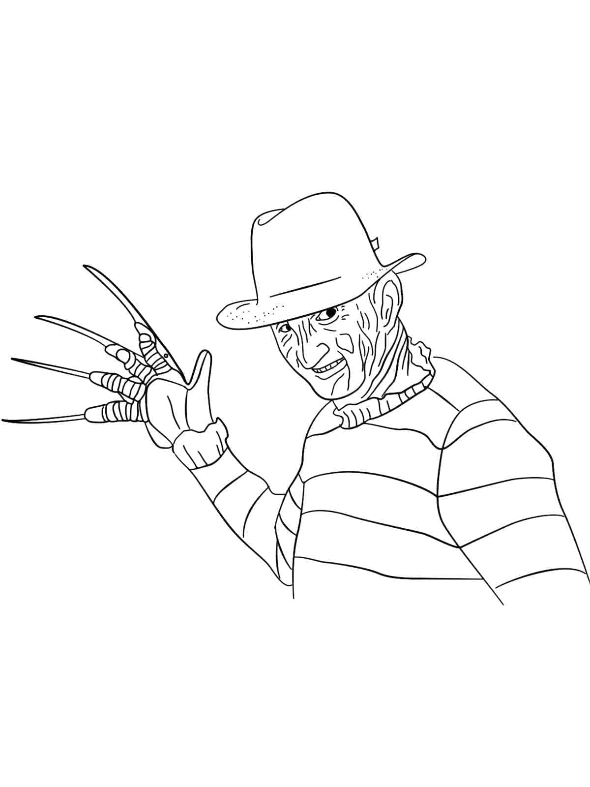 Gratis bilde av Freddy Krueger fargelegging