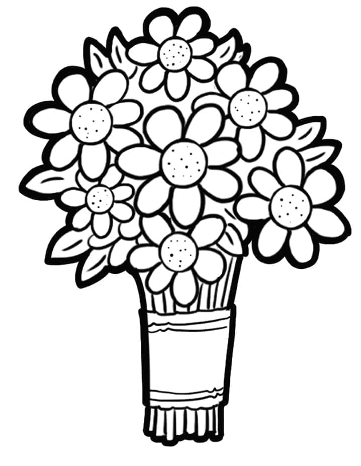 Gratis Blumenstrauß fargelegging