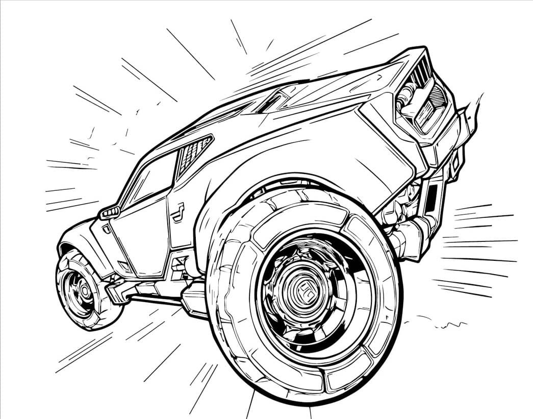 Gratis Rocket League bilde fargelegging